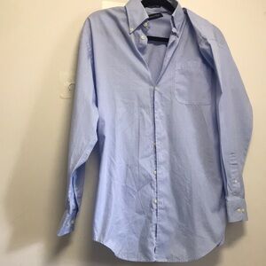 (MEN) NAUTICA Men shirt; sky blue; button down collar